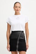 Karl Lagerfeld t-shirt bawełniany damski kolor biały B1W17032