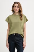 Karl Lagerfeld t-shirt bawełniany damski kolor zielony B1W17032