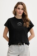 Karl Lagerfeld t-shirt bawełniany damski kolor czarny B1W17032