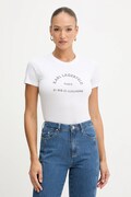 Karl Lagerfeld tricou din bumbac culoarea alb, B1W17033