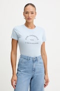 Karl Lagerfeld t-shirt bawełniany damski kolor niebieski B1W17033