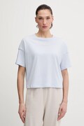 Dkny t-shirt bawełniany damski kolor niebieski DP6T1662