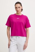Dkny t-shirt bawełniany damski kolor różowy DP6T1662