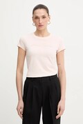 Armani Exchange T-shirt damski bawełniany różowy XW001457 AF10356