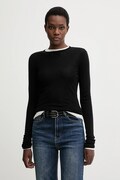 Miss Sixty longsleeve z dodatkiem wełny 2-pack kolor czarny 6S3SJ3360A
