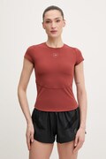 adidas by Stella McCartney T-shirt treningowy damski brązowy JY8140