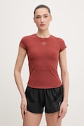 adidas by Stella McCartney T-shirt treningowy damski brązowy JY8140