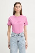 Pinko t-shirt bawełniany damski kolor różowy 101752 A339