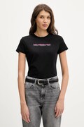 Karl Lagerfeld Jeans t-shirt bawełniany damski kolor czarny B1W17053