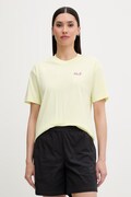 Jack Wolfskin t-shirt damski bawełniany Celebrate The Paw żółty A65913