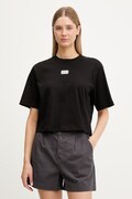 EA7 Emporio Armani T-shirt damski bawełniany czarny AF19935.7W001008