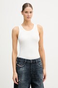 Diesel top damski bawełniany z elastanem T-ANKI-OD biały A19908.0JMBA