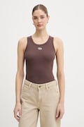 Diesel τοπ γυναικείο βαμβακερό με ελαστάν T-ANKI-OD καφέ A19908.0JMBA