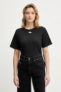 Diesel t-shirt bawełniany T-NORMY-OD-S1 damski kolor czarny A20399.0JMBB
