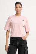 Diesel crop top damski bawełniany T-CROPYN różowy A22507.0JMBD