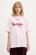 adidas t-shirt bawełniany House of Tiro damski kolor różowy KB7169