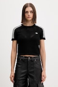 adidas Originals crop top γυναικείο κροσέ μαύρο KC6481
