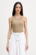 Mos Mosh τοπ γυναικείο με βαμβάκι Ara μπεζ 177230