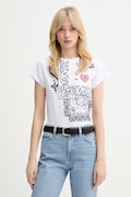 IBlues t-shirt bawełniany PAGINA damski kolor biały 2617971051200