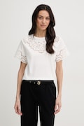 Twinset t-shirt bawełniany damski kolor biały 261TP2440