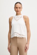 Twinset top bawełniany kolor beżowy 261TP2441