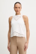 Twinset top bawełniany kolor beżowy 261TP2441