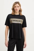 Twinset t-shirt damski kolor czarny 261LB2SAA