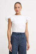 Twinset majica ženska od pamuka bijela 261TT2064