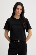 Twinset T-shirt Γυναικείο βαμβακερό μαύρο 261LM2NJJ