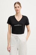 Emporio Armani Underwear футболка жіноча з бавовною чорна EW000409 AF19026