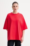 Gestuz t-shirt oversize damski bawełniany czerwony 10911064