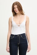 Guess Jeans Crop top Γυναικείο λευκό W6GPB1 KF641