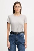 Sisley t-shirt damski kolor szary 3TNHL108D