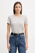 Sisley t-shirt damski kolor szary 3TNHL108D