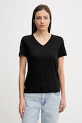 Sisley t-shirt damski kolor czarny 3TNHL108E