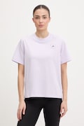 adidas by Stella McCartney t-shirt treningowy damski z bawełną fioletowy JZ0689