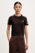 adidas Originals футболка жіноча ажурна коричнева KC6480