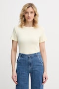 United Colors of Benetton t-shirt bawełniany damski kolor żółty 3GA8D10BX