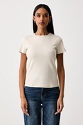 United Colors of Benetton t-shirt γυναικείο βαμβακερό μπεζ 3GA8D10BX