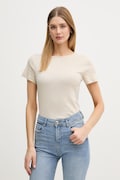 Βαμβακερό μπλουζάκι United Colors of Benetton χρώμα: μπεζ, 3GA8D10BX