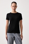 United Colors of Benetton t-shirt γυναικείο βαμβακερό μαύρο 3GA8D10BX