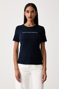 United Colors of Benetton T-shirt damski bawełniany granatowy 3GA8E16A2