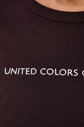 United Colors of Benetton T-shirt damski bawełniany brązowy 3GA8E16A2