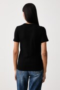 United Colors of Benetton T-shirt damski bawełniany czarny 3GA8E16A2