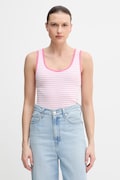 United Colors of Benetton top damski bawełniany różowy 339PDH018