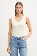 United Colors of Benetton top ženski viskozen rumen 32YDDH01C