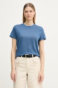 United Colors of Benetton t-shirt damski lniany granatowy 3TKEE1009