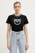 Pinko t-shirt damski bawełniany czarny 107094 A3C7