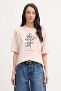 Calvin Klein Jeans t-shirt női pamut bézs LV047F804G