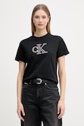 Calvin Klein Jeans basic majica kratkih rukava za žene od pamuka crna LV047F829G
